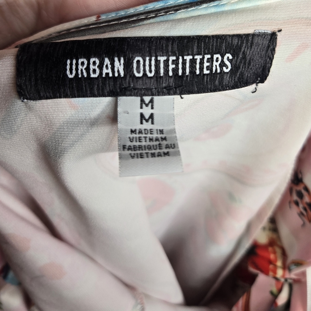 URBAN OUTFITTERS viral Valentine Bri double bow satin mini dress M - Picture 7 of 12